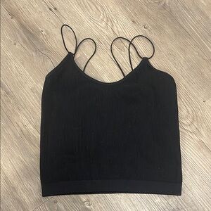 Black Tank Crop Top